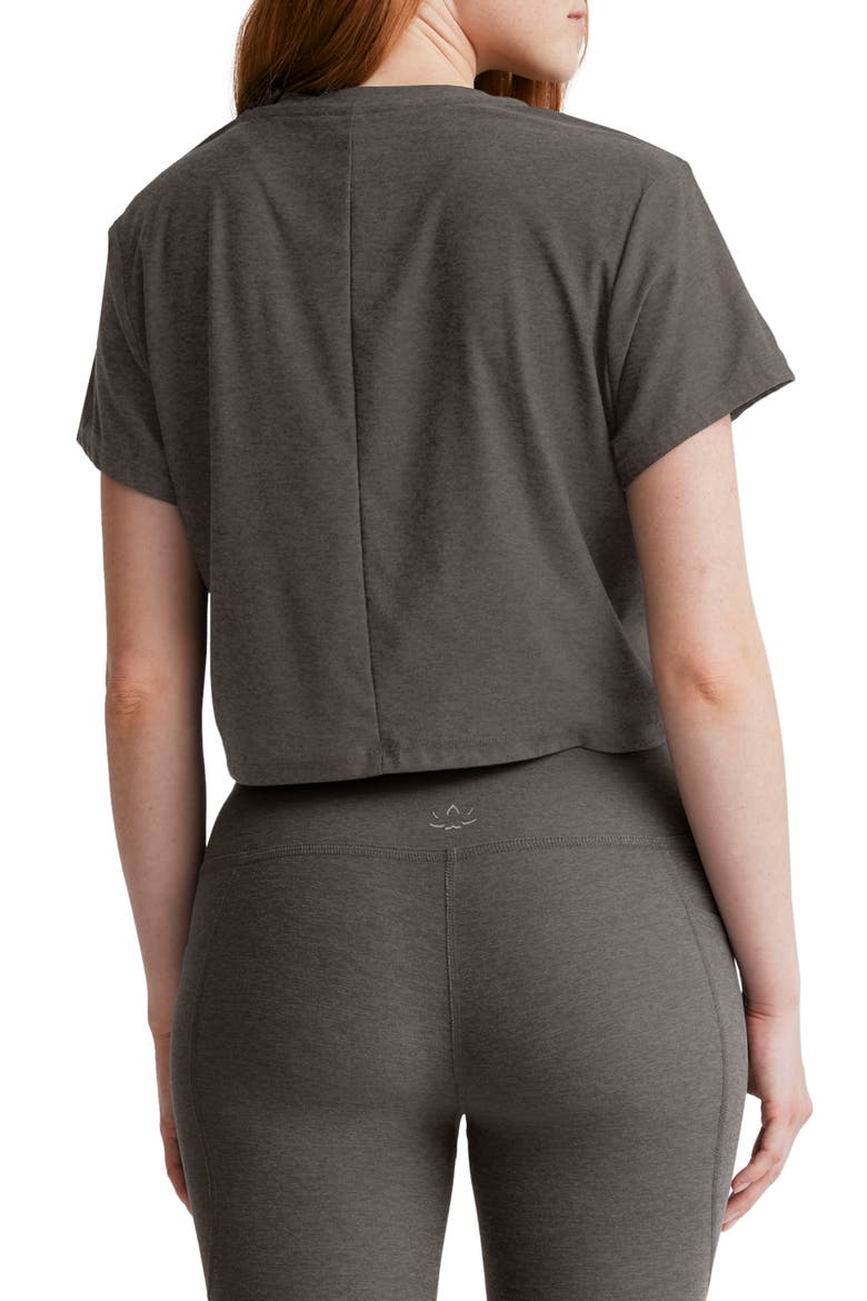 Featherweight Supreme Crop T-Shirt, Alternate, color, TRUE GRAY HEATHER