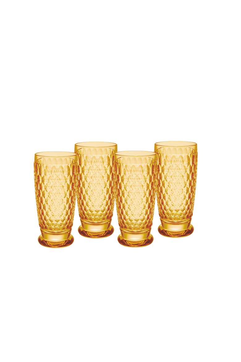 Boston Highball Tumbler Set of 4, Main, color, saffron