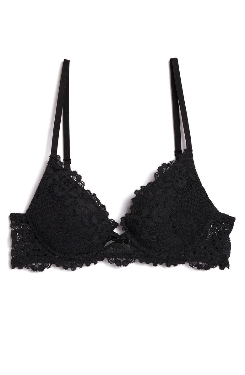 Etam Success Underwire Plunge Push-Up Bra, Alternate, color, 