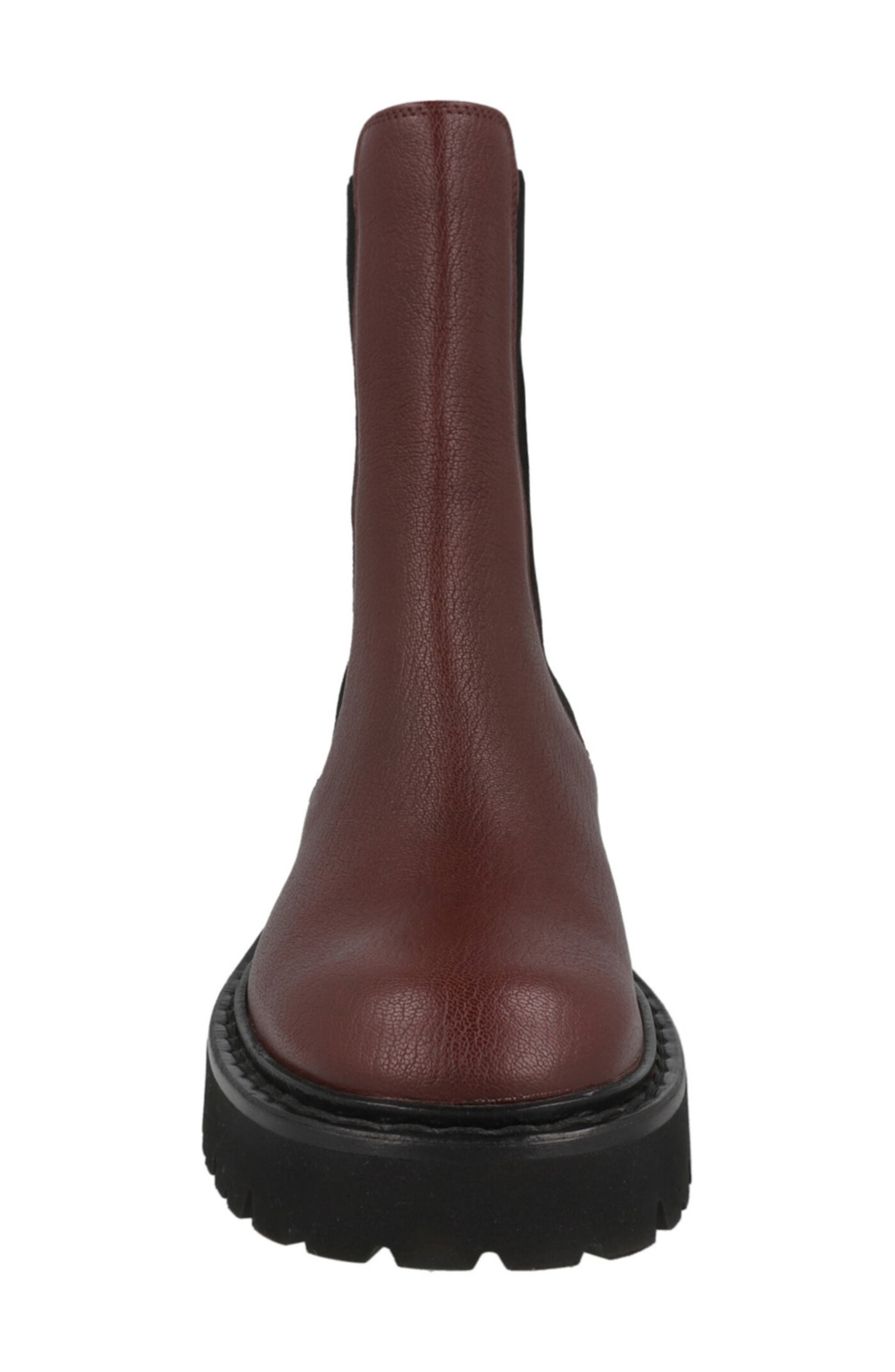 FERRAGAMO Leather Chelsea Boot, Alternate, color, Purple