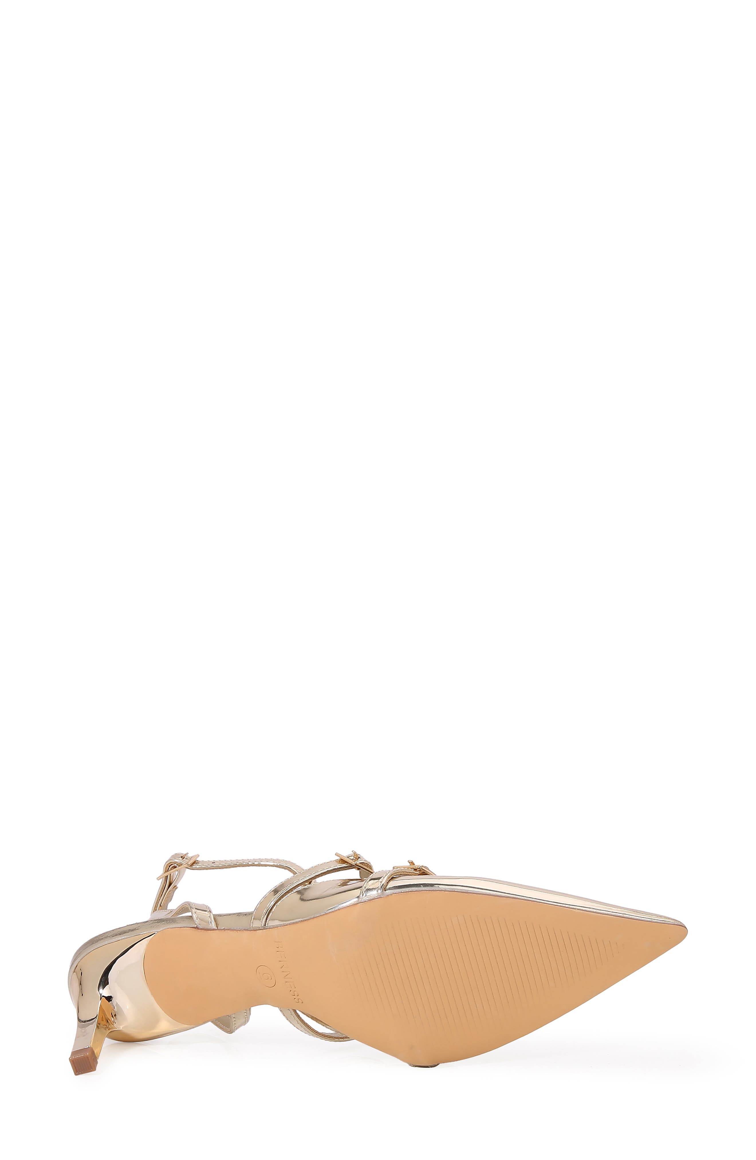 BERNESS Caris T-Strap Pump, Alternate, color, Gold
