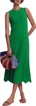 Boden Crochet Midi Dress