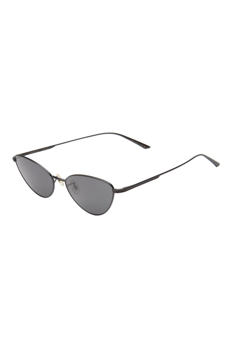x KHAITE 1998C 56mm Cat Eye Sunglasses, Alternate, color, MATTE BLACK / GREY