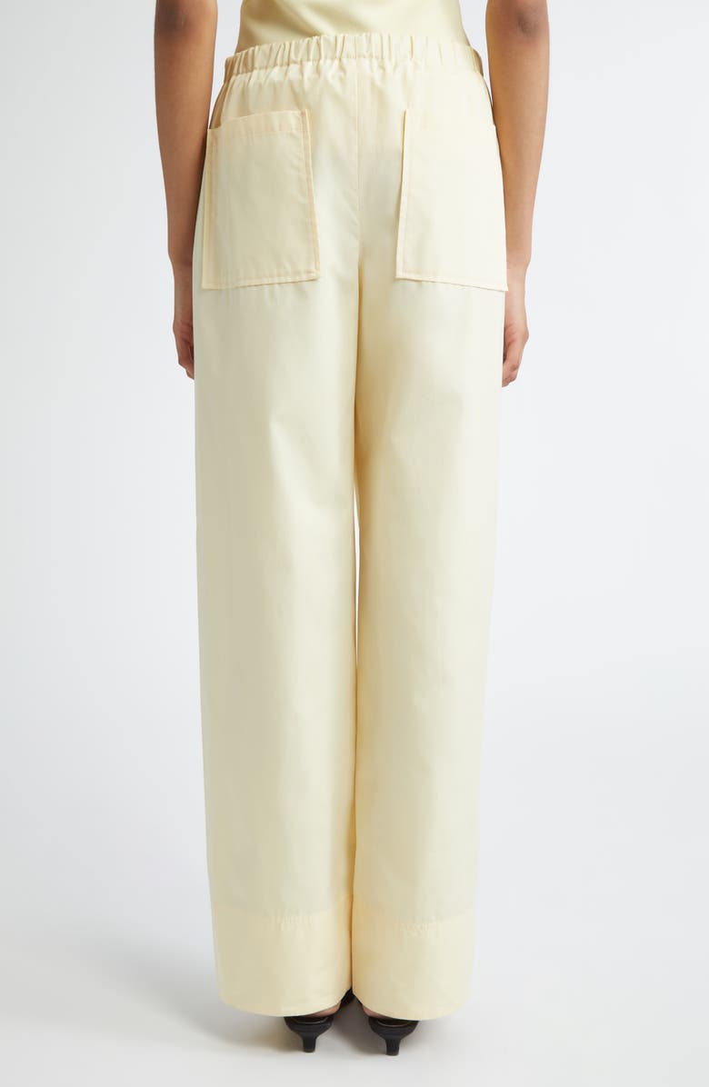 TOTEME Twisted Seam Boxer Trousers, Alternate, color, Straw