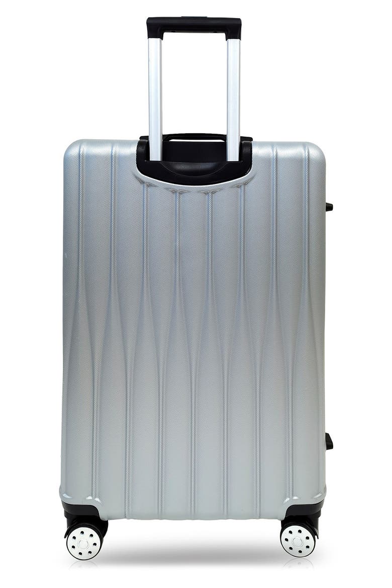 Baratro Hardshell 3-Piece Spinner Luggage Set, Alternate, color, SILVER