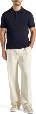 Manière De Voir Bryn Luxe Knitted Polo Top