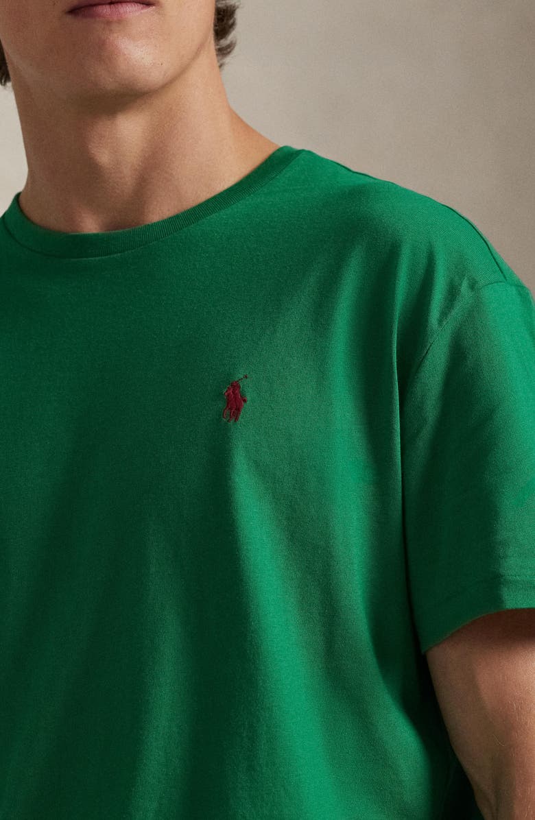 Polo Ralph Lauren Classic Fit Jersey Crewneck T-Shirt, Alternate, color, Erin Green/ C3966