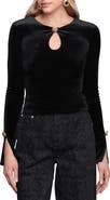 Avec Les Filles Long Sleeve Boatneck Shirt