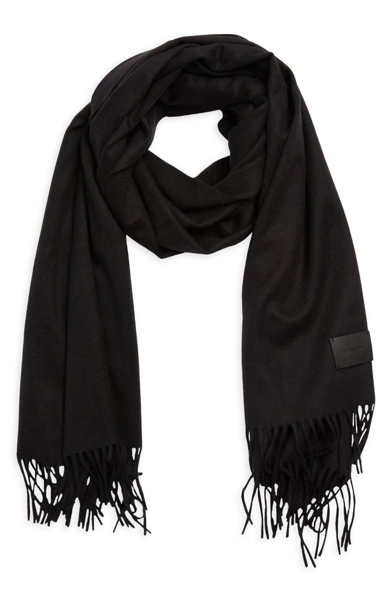 Vince Fringe Merino Wool Wrap, Main, color, 