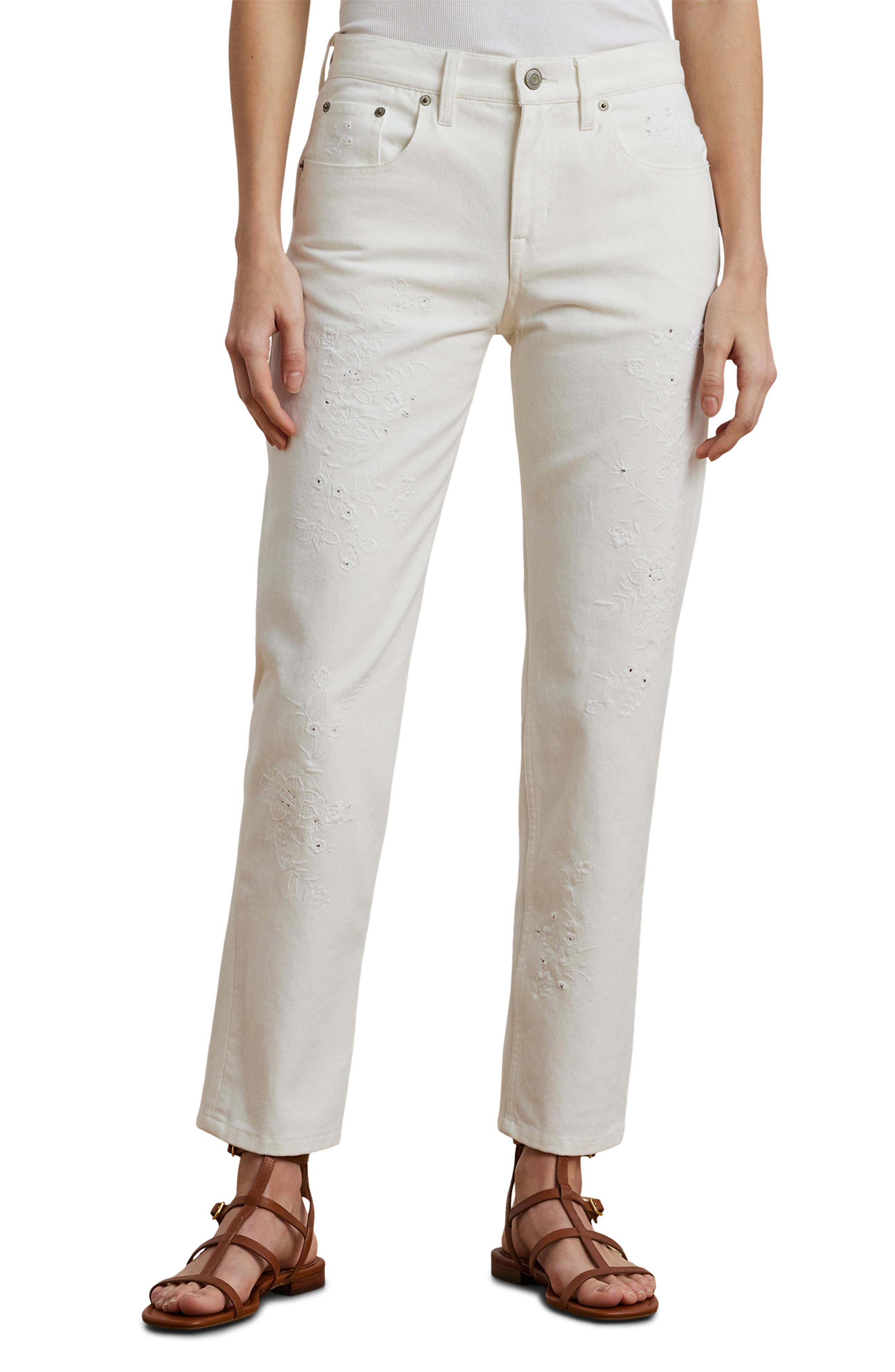 Lauren Ralph Lauren Relaxed Tapered Ankle Jeans