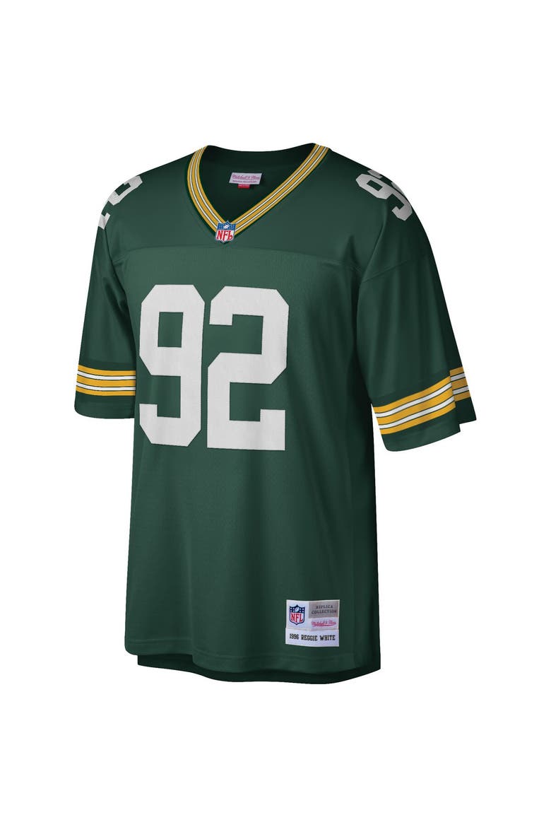 Men's Mitchell & Ness Reggie White Green Green Bay Packers Big & Tall 1996 Retired Player Replica Jersey, Alternate, color, Green
