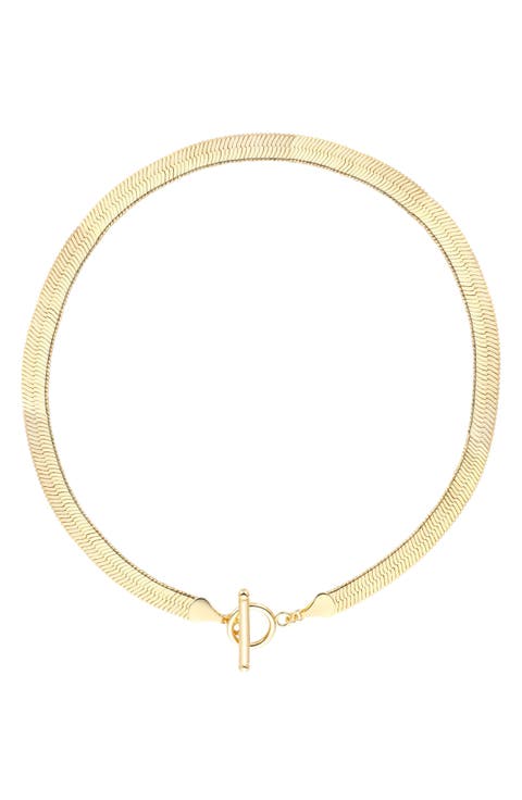 Cora Herringbone Chain Necklace