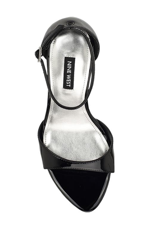 Nine West Serven Ankle Strap Sandal In Black