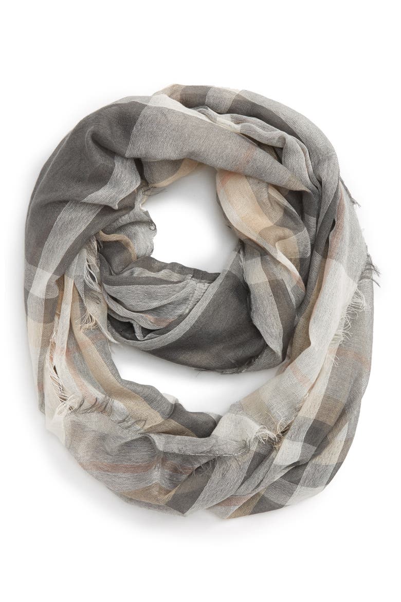 Plaid Scarf, Alternate, color, GREY MULTI