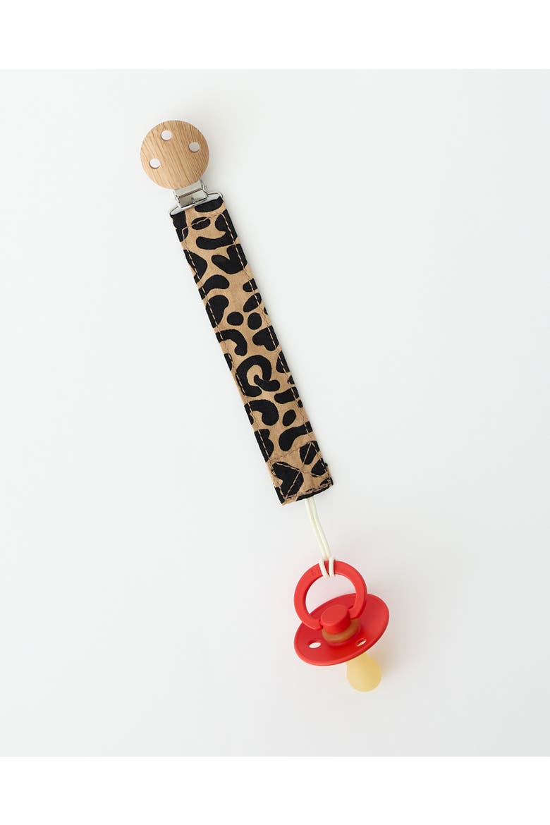 Pacifier Clip Two-Pack, Alternate, color, Leopard