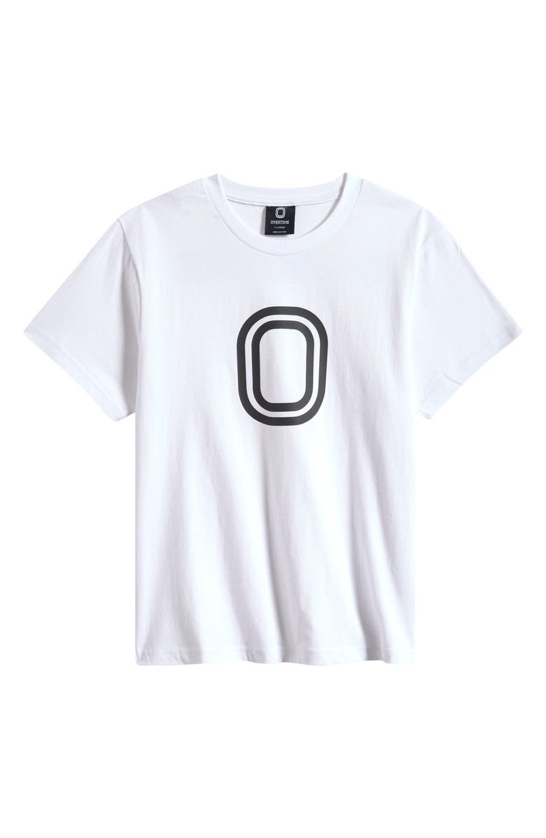 OVERTIME Kids' Classic Logo Graphic T-Shirt, Main, color, White