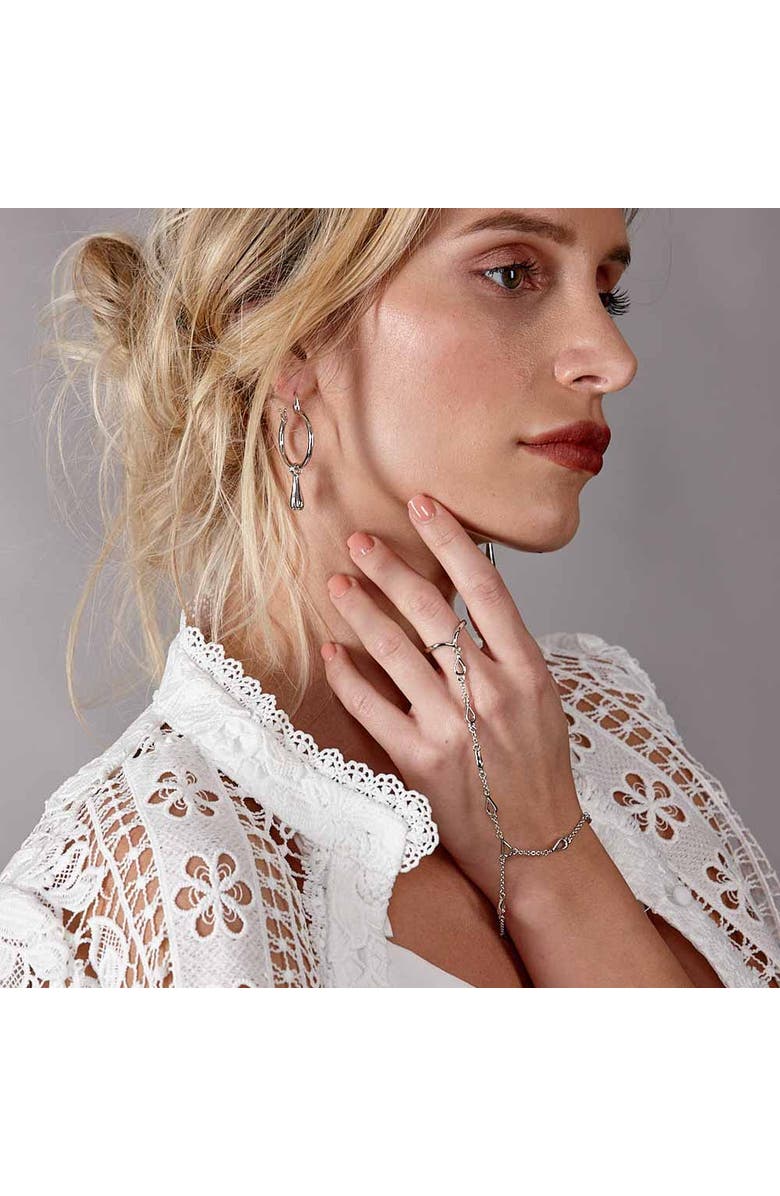 Lucy Quartermaine Petal Hand Chain, Alternate, color, Sterling Silver