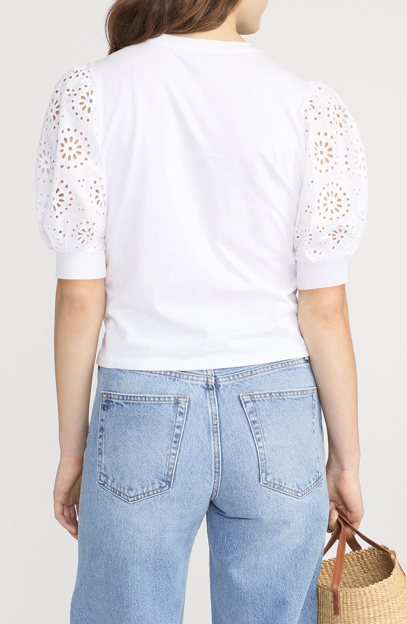 Solstice Eyelet Sleeve T-Shirt - image 2