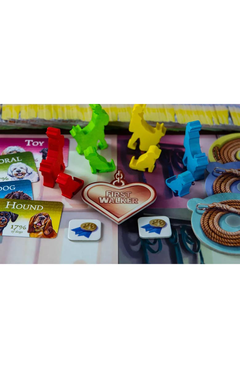 Birdwood Games Dog Park Dog Walking Board Game, Alternate, color, Multicolored