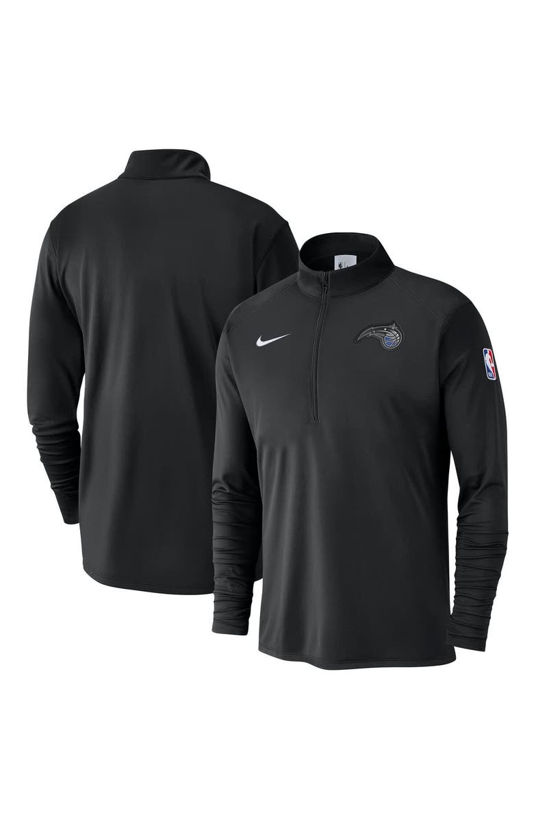 Nike Men's Nike Black Orlando Magic 2024/25 Courtside Performance Half-Zip Top, Main, color, Black