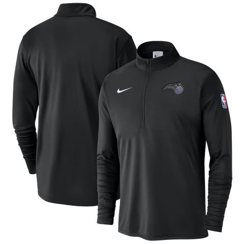 Men's Nike Black Orlando Magic 2024/25 Courtside Performance Half-Zip Top