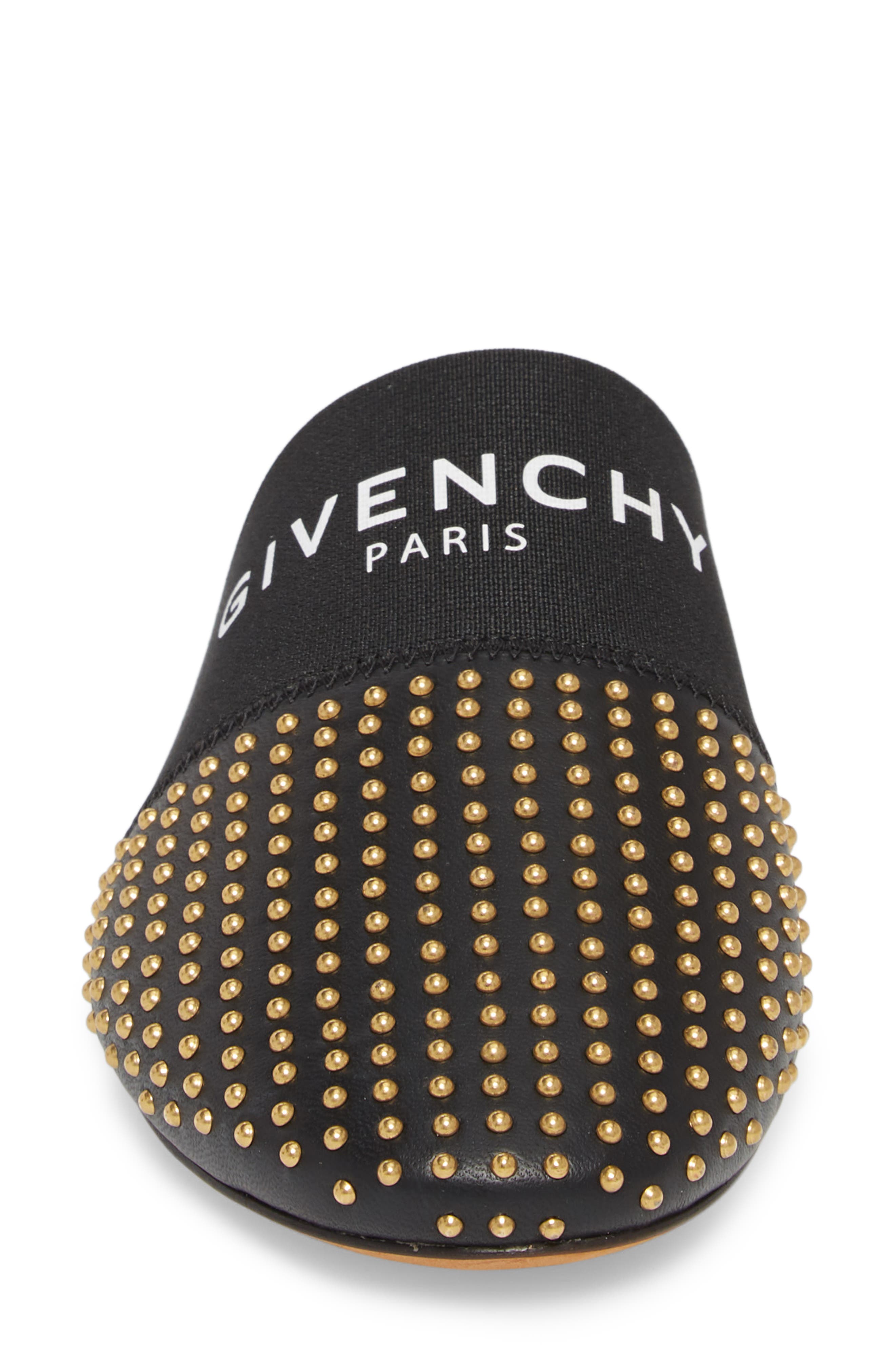 Studded Mule, Alternate, color, BLACK