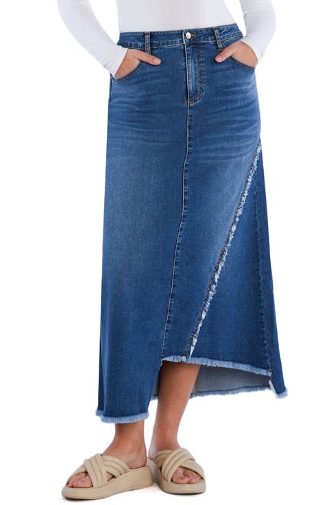 Two Step Denim Maxi Skirt