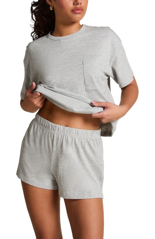 Hunkemoller Hunkemöller T-shirt And Short Pyjama Set In Gray