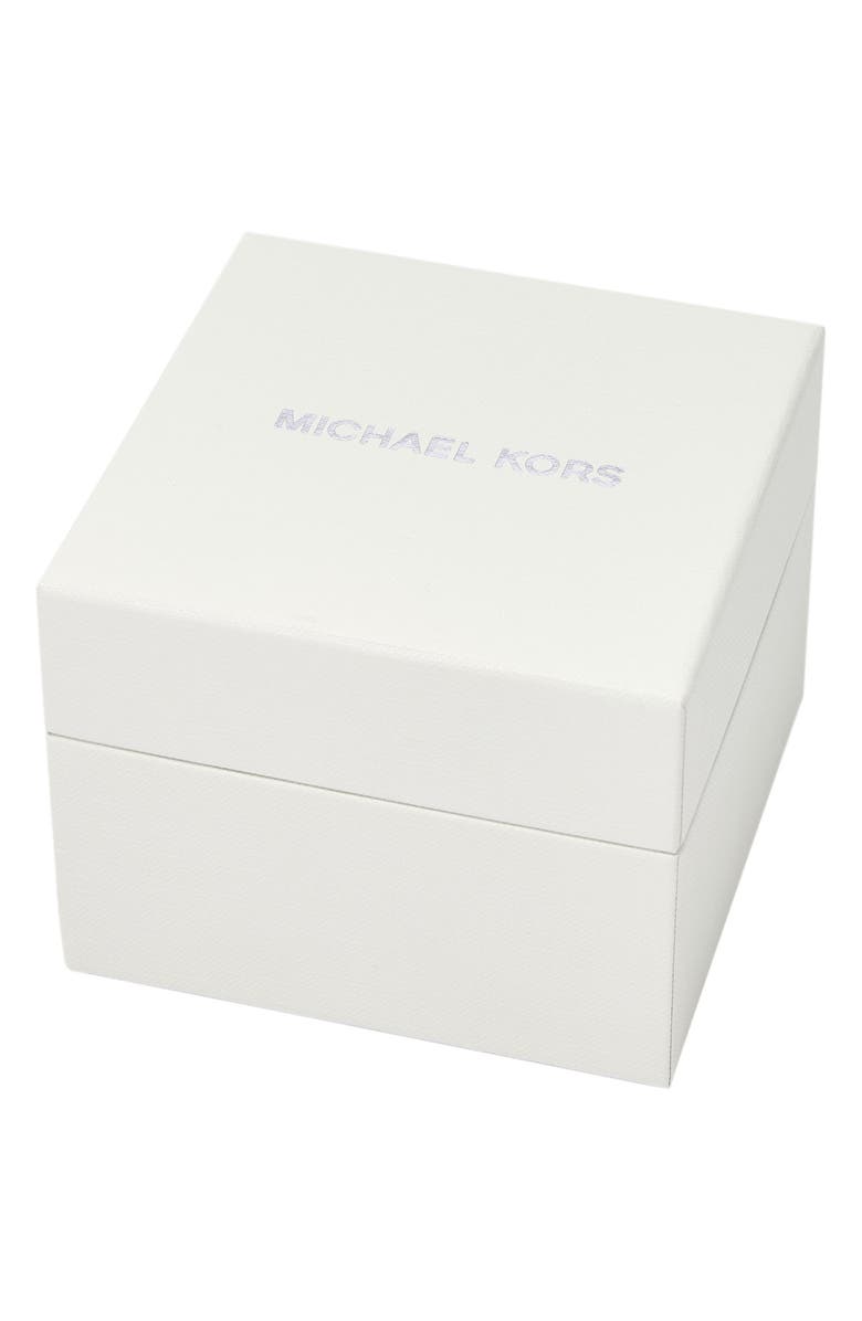 Michael Kors Lauren Crystal Embellished Bracelet Watch, Necklace & Earrings Set, 33mm, Alternate, color, Silver