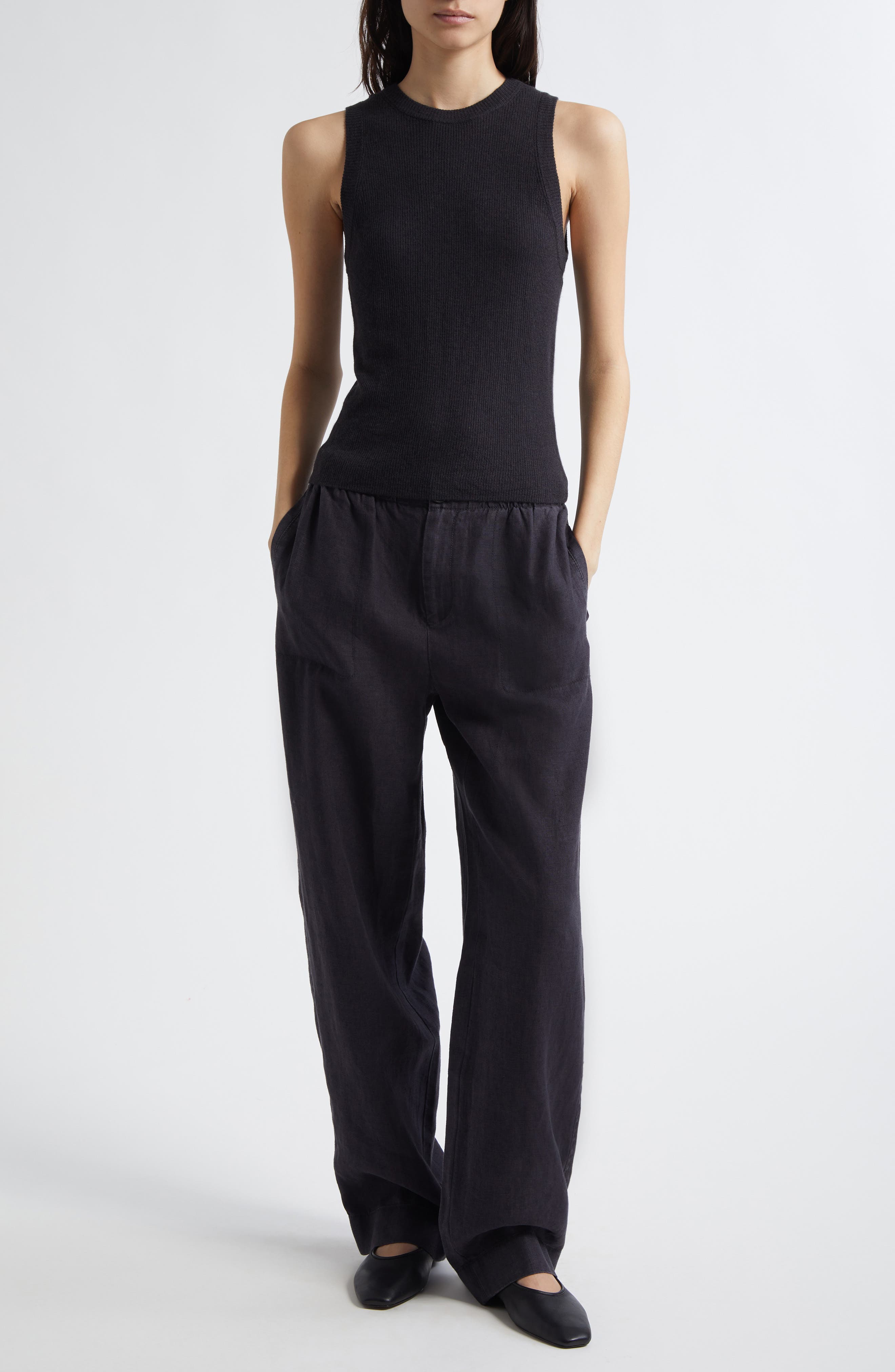 Rib Cashmere & Silk Tank - image 2