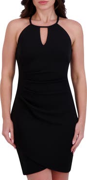 Siena Keyhole Crepe Scuba Sheath Dress