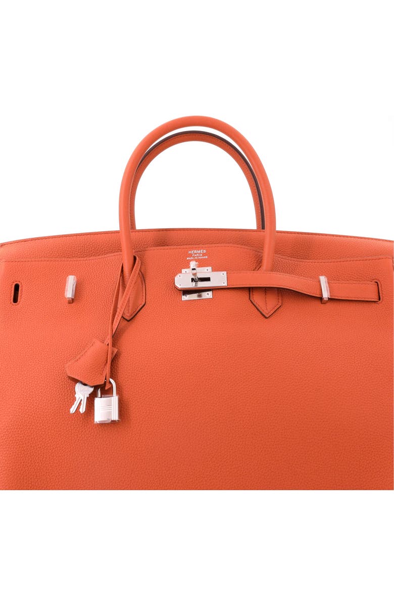 Pre-Owned Hermes Birkin Handbag Orange Togo with Palladium Hardware 40, Alternate, color, Terre Battue