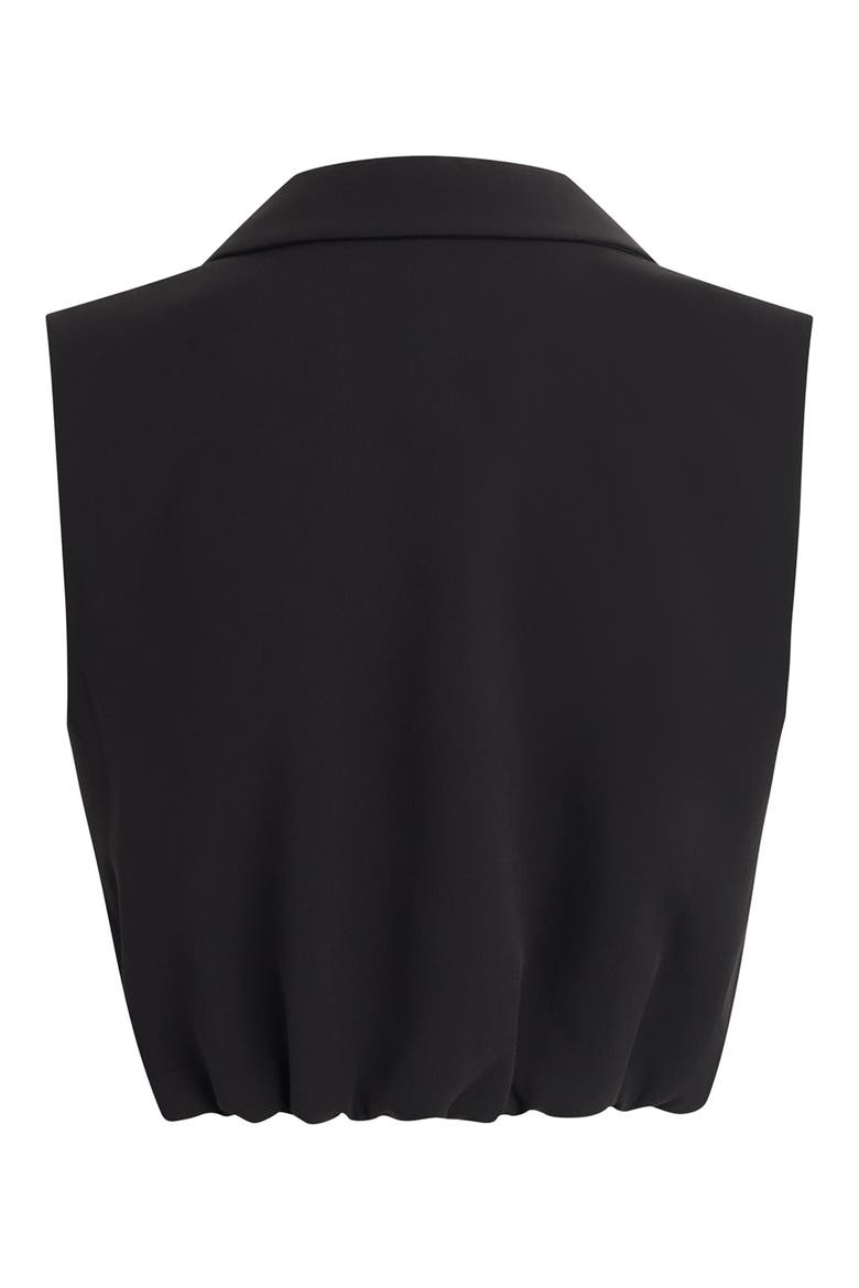 The Audrey Crop Vest, Alternate, color, BLACK