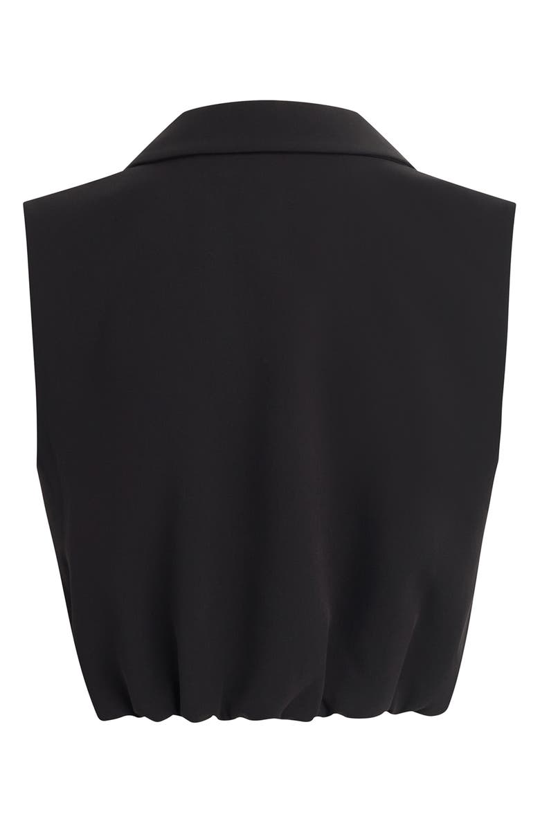 Favorite Daughter The Audrey Crop Vest, Alternate, color, Black