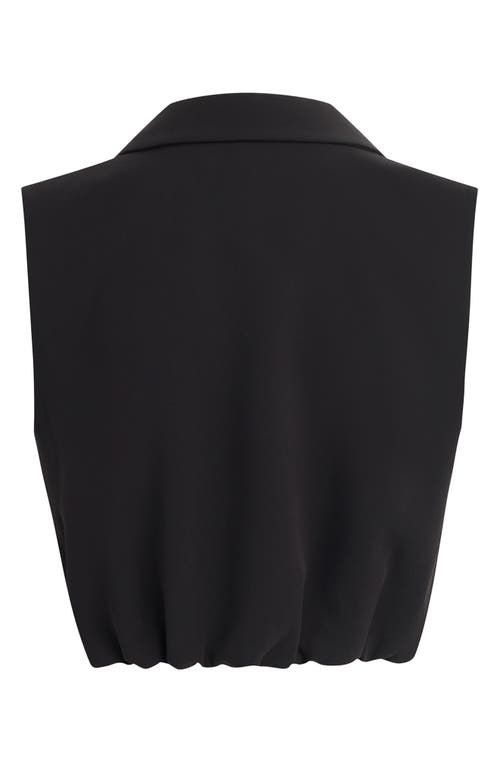 Favorite Daughter The Audrey Crop Vest In Black