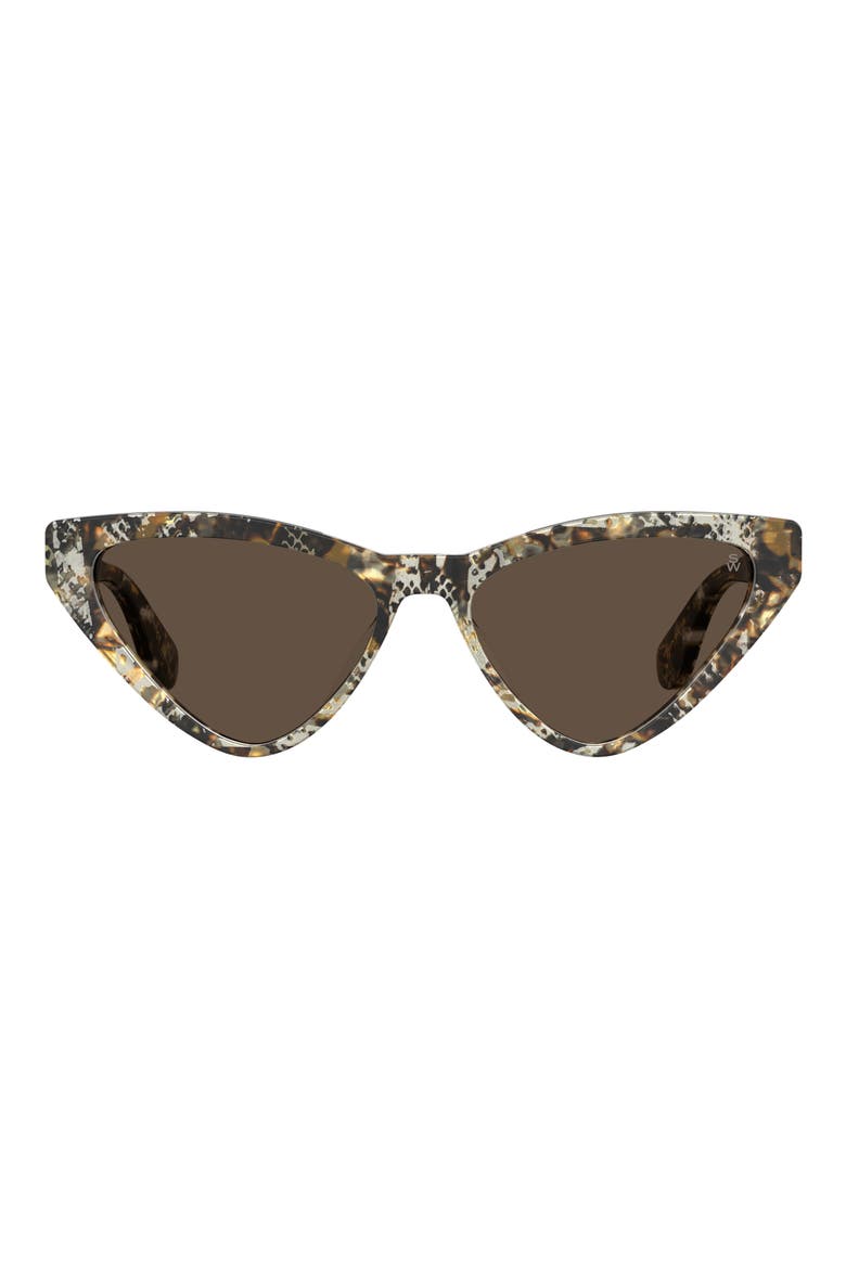55mm Cat Eye Sunglasses, Main, color, PATTERN HAVANA/ BROWN