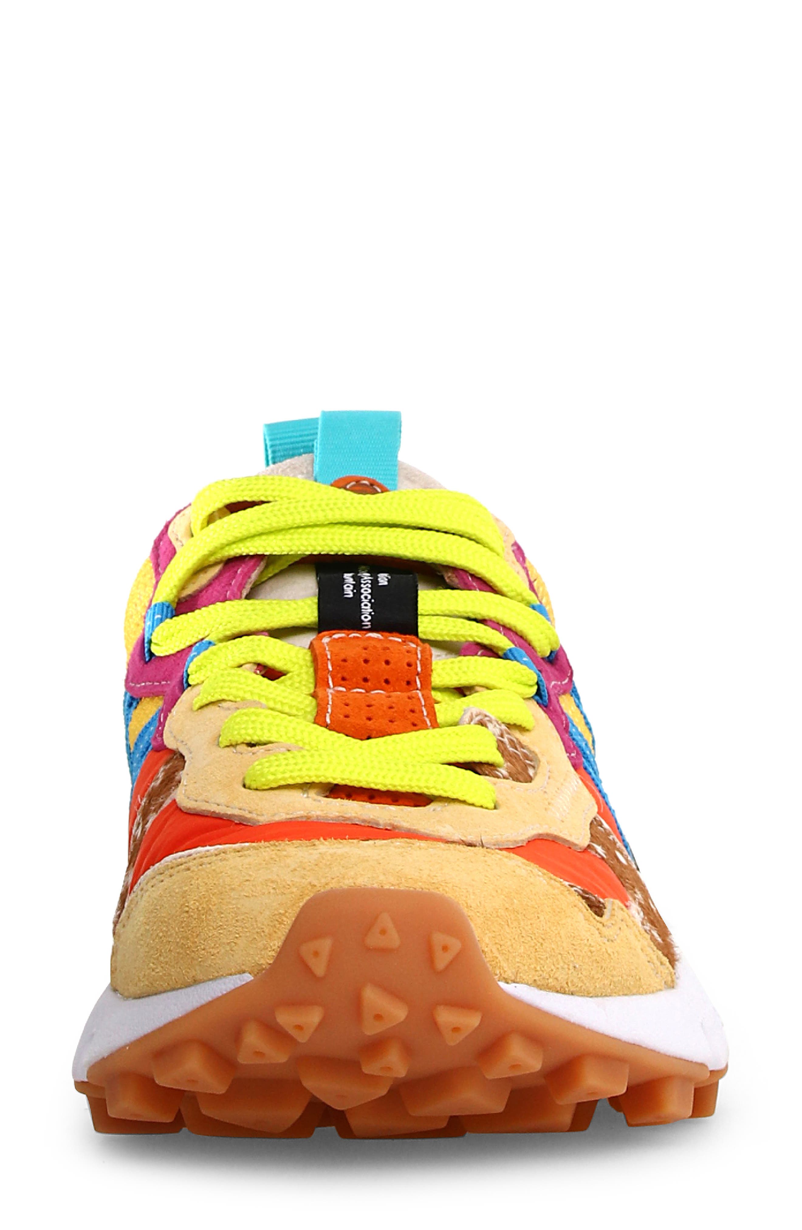 Flower MOUNTAIN Lenzan Trail Sneaker, Alternate, color, Yellow/ Pink Multi