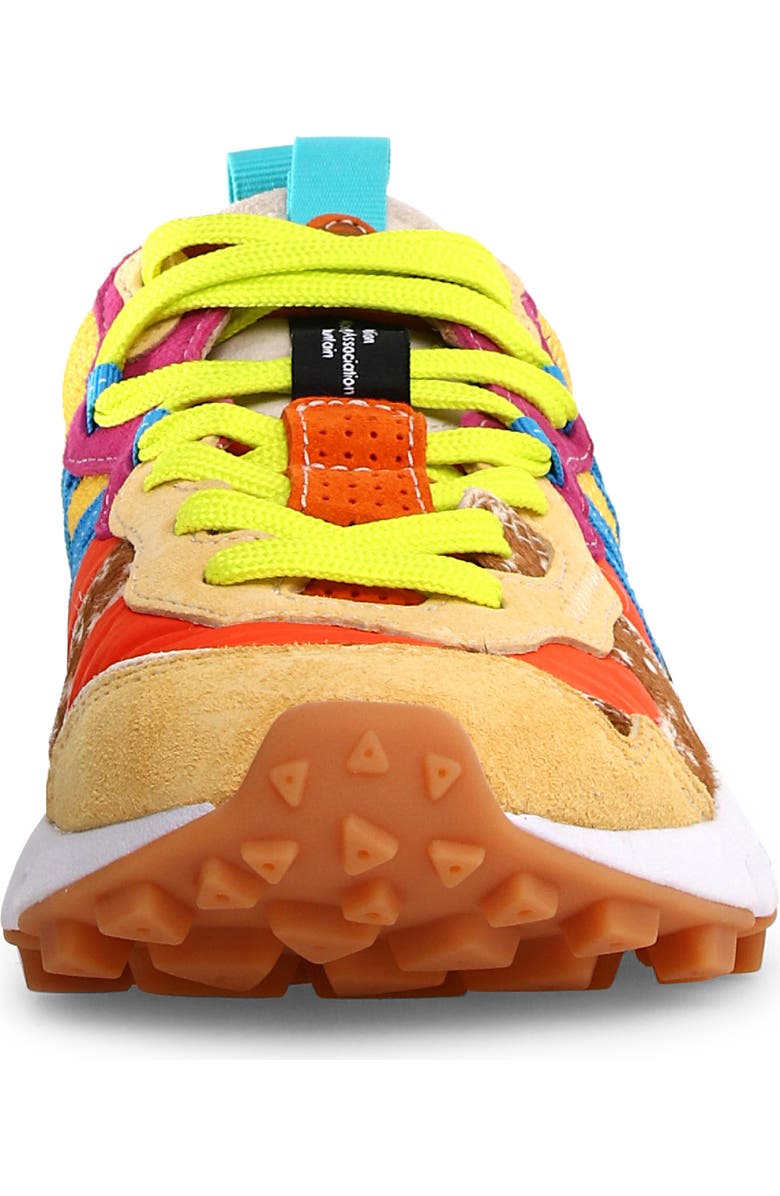 Flower MOUNTAIN Lenzan Trail Sneaker, Alternate, color, Yellow/ Pink Multi