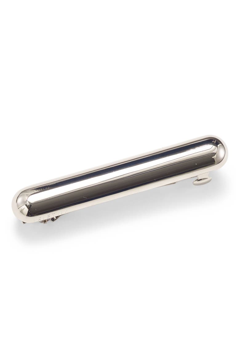 Mini Bar Barrette, Main, color, RHODIUM