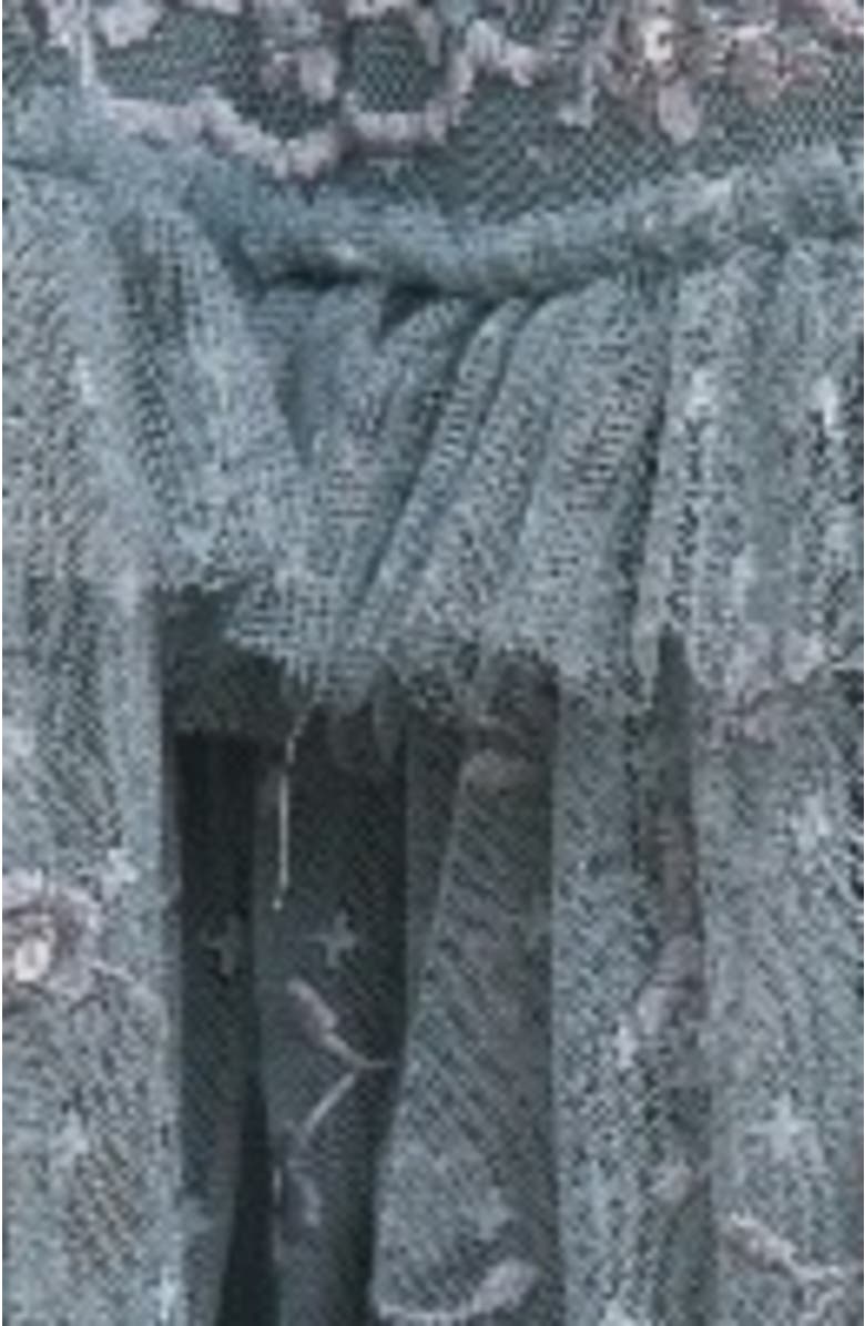 Needle & Thread Blossom Long Sleeve Lace Ankle Gown, Alternate, color, Thistle Blue