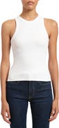 Mavi Jeans Cutaway Stretch Cotton Rib Tank