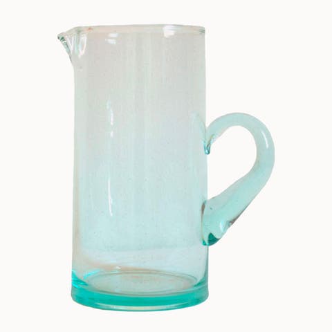 Moroccan Blown Glass Classic Pitcher