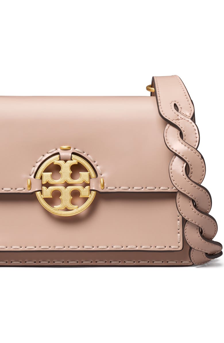 Tory Burch Small Miller Spazzolato Flap Shoulder Bag, Alternate, color,