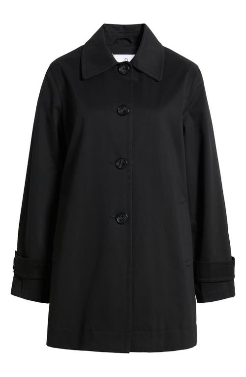 Sam Edelman Water Repellent Rain Jacket In Black