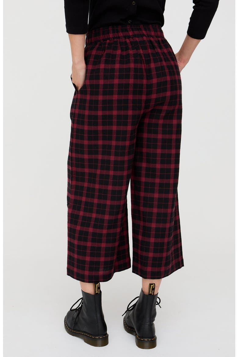Organic Cotton Judy Crop Trousers, Alternate, color, Red