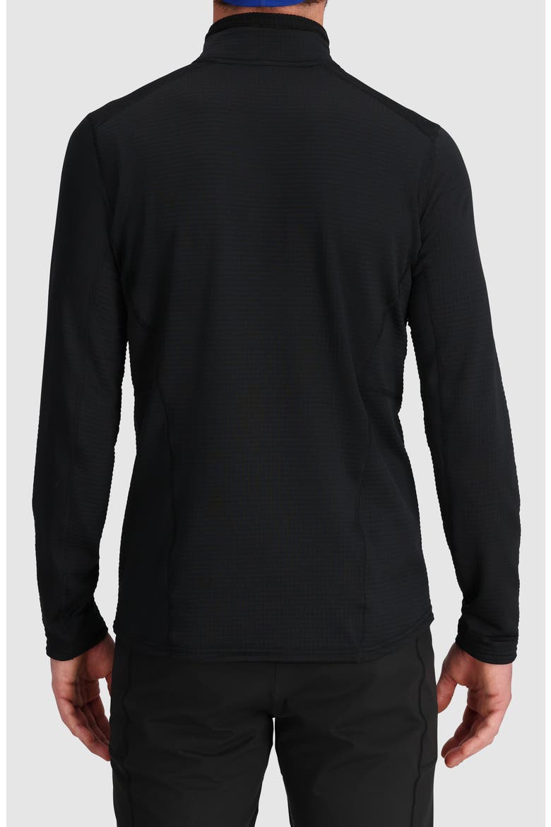 Vigor Half Zip Fleece Pullover, Alternate, color, BLACK