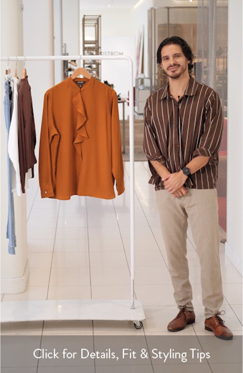 Ruffle Trimmed Georgette Tunic, sales video thumbnail