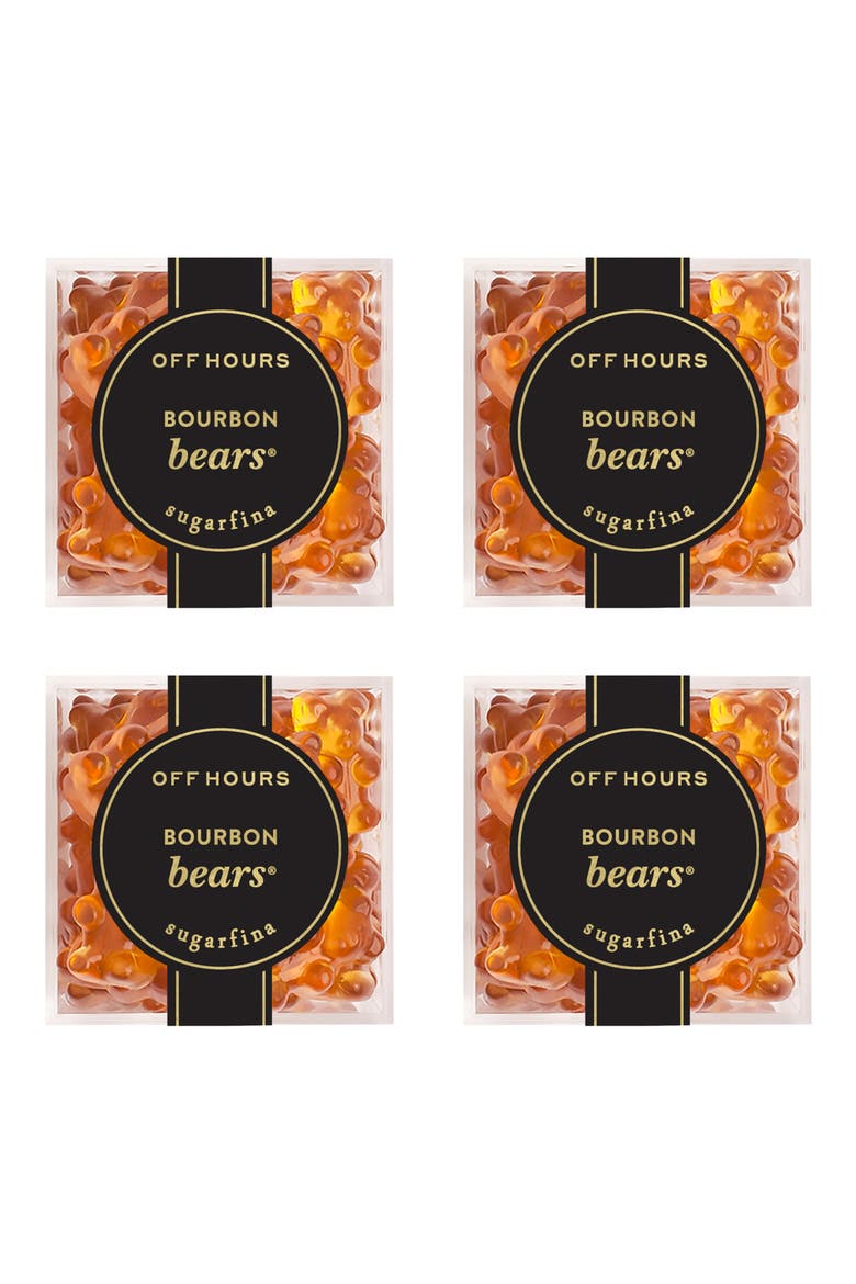 Bourbon Bears Set of 4 Candy Cubes, Main, color, BLUE