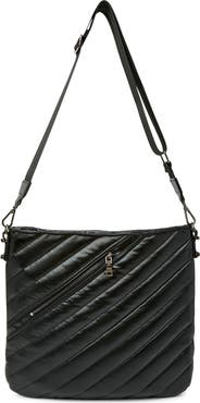 THINK ROYLN VIP Quilted Suede Shoulder Bag
