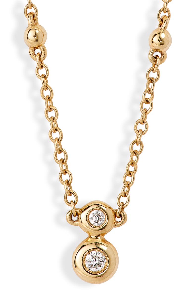 Bony Levy Monaco Diamond Station Necklace, Alternate, color,